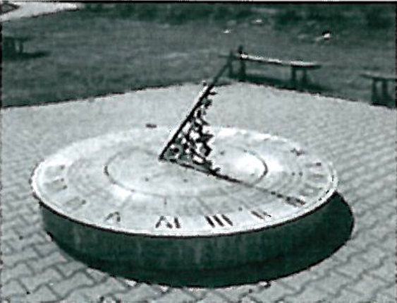 Sundial at School in Janowice Rybnickie just south of Rybnik