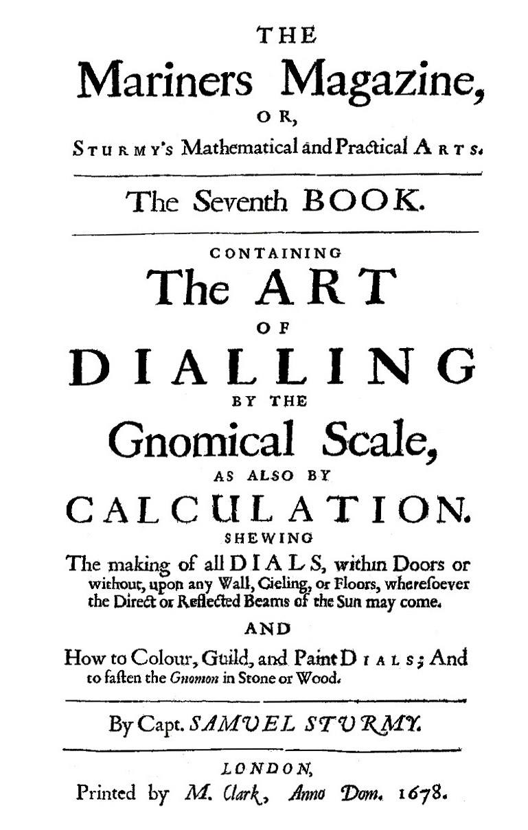 Sturmy1679ArtOfDialling