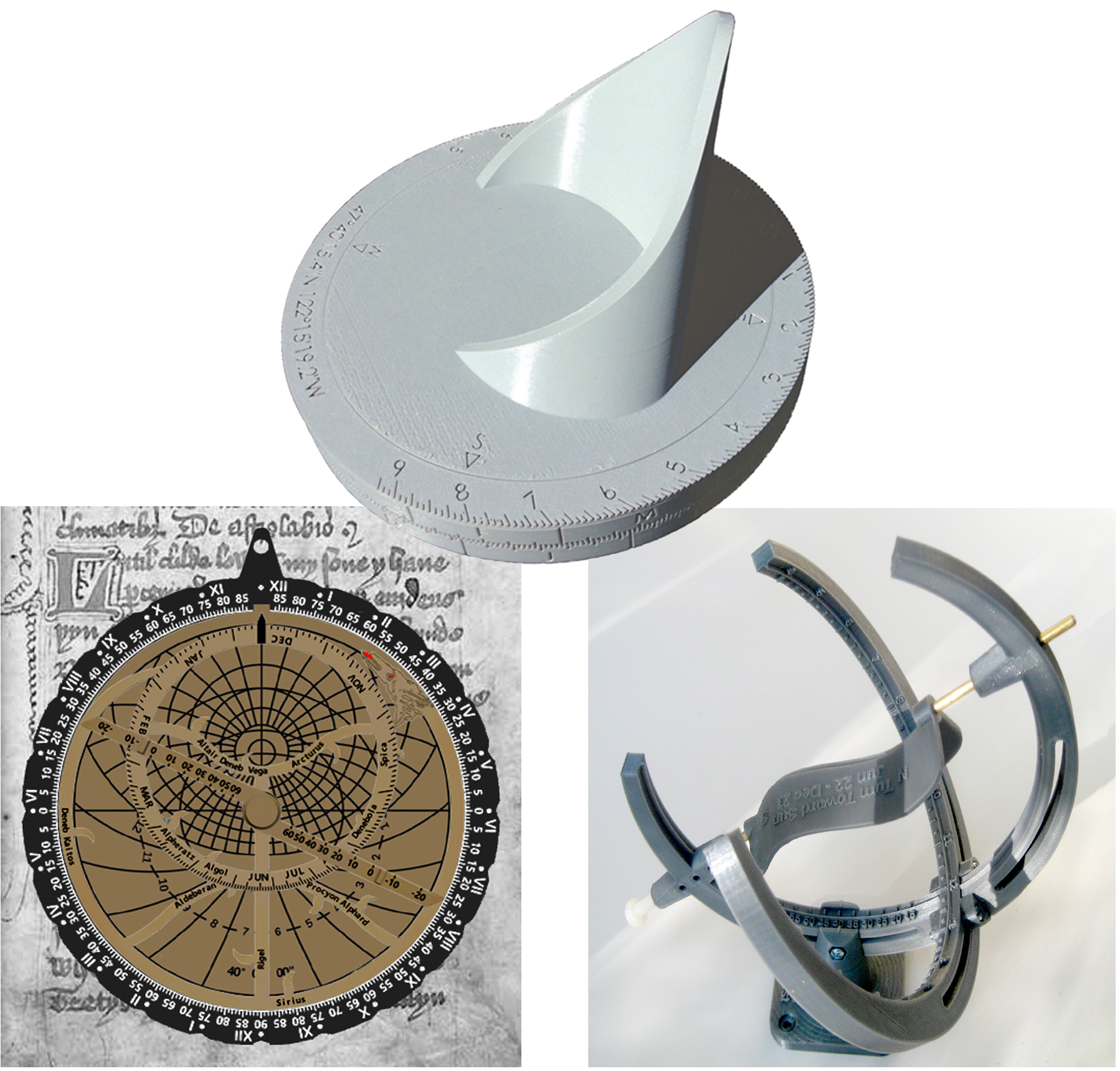 sundials astrolabes
